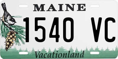ME license plate 1540VC