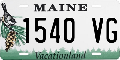 ME license plate 1540VG