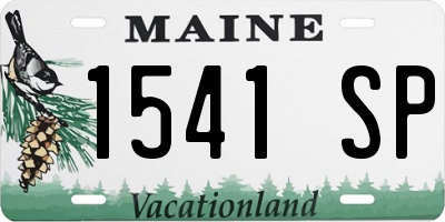 ME license plate 1541SP