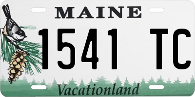 ME license plate 1541TC