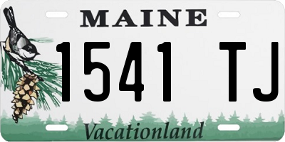 ME license plate 1541TJ
