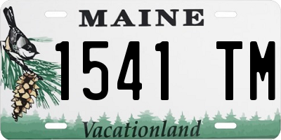 ME license plate 1541TM