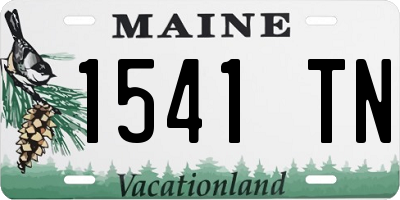 ME license plate 1541TN