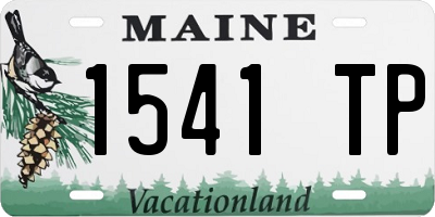 ME license plate 1541TP