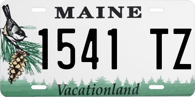 ME license plate 1541TZ