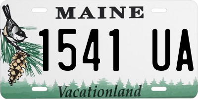 ME license plate 1541UA