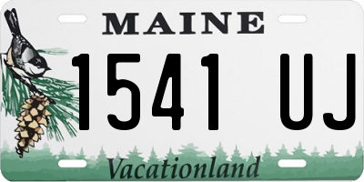 ME license plate 1541UJ