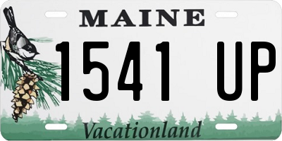 ME license plate 1541UP