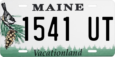 ME license plate 1541UT