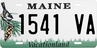 ME license plate 1541VA