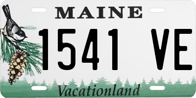 ME license plate 1541VE