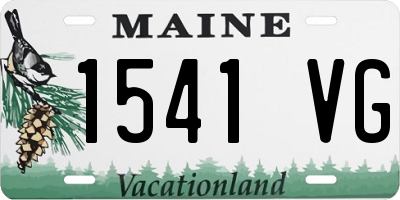 ME license plate 1541VG