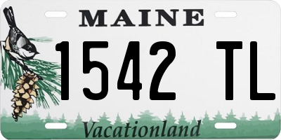 ME license plate 1542TL