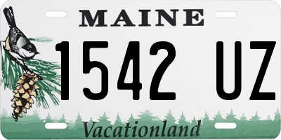 ME license plate 1542UZ