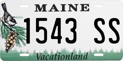 ME license plate 1543SS