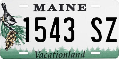 ME license plate 1543SZ