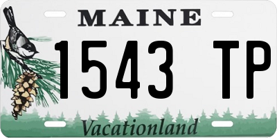 ME license plate 1543TP