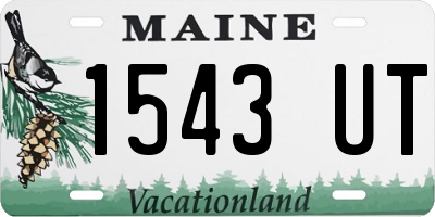 ME license plate 1543UT