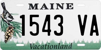 ME license plate 1543VA
