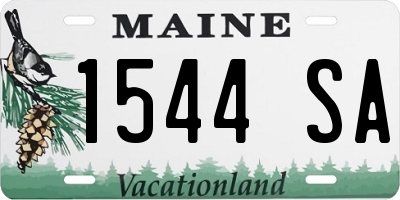 ME license plate 1544SA