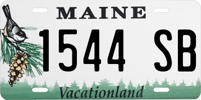 ME license plate 1544SB