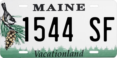 ME license plate 1544SF