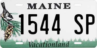 ME license plate 1544SP