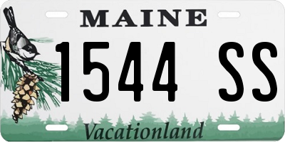 ME license plate 1544SS