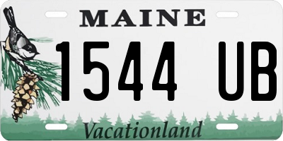 ME license plate 1544UB