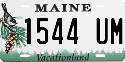 ME license plate 1544UM