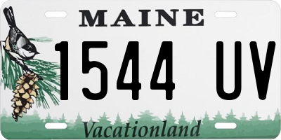 ME license plate 1544UV