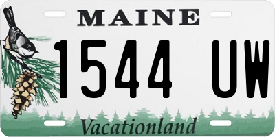 ME license plate 1544UW