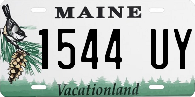 ME license plate 1544UY