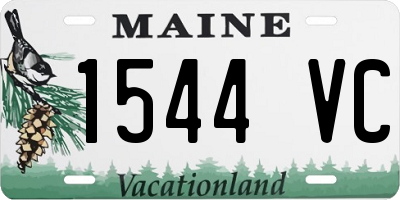 ME license plate 1544VC