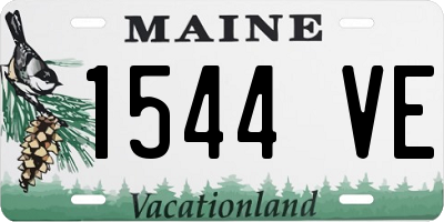 ME license plate 1544VE