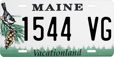 ME license plate 1544VG