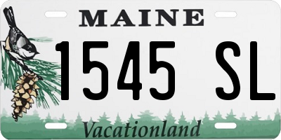 ME license plate 1545SL