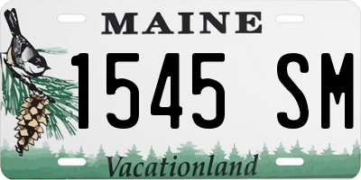 ME license plate 1545SM