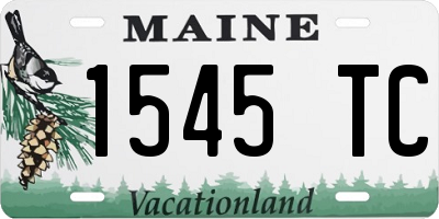 ME license plate 1545TC