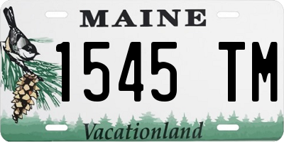 ME license plate 1545TM