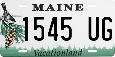 ME license plate 1545UG
