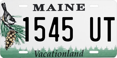 ME license plate 1545UT