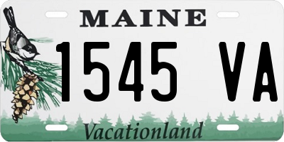 ME license plate 1545VA