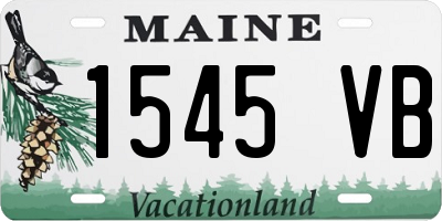 ME license plate 1545VB