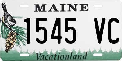 ME license plate 1545VC