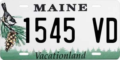 ME license plate 1545VD