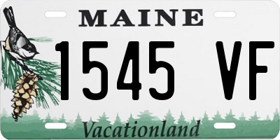 ME license plate 1545VF