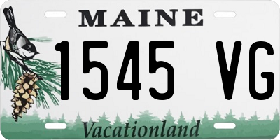 ME license plate 1545VG