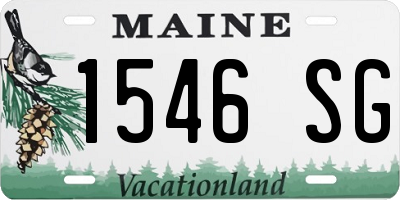 ME license plate 1546SG