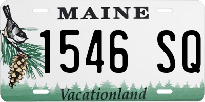 ME license plate 1546SQ